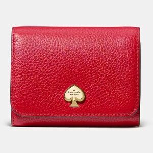 Kate Spade Vibrant Red Pebbled Wallet